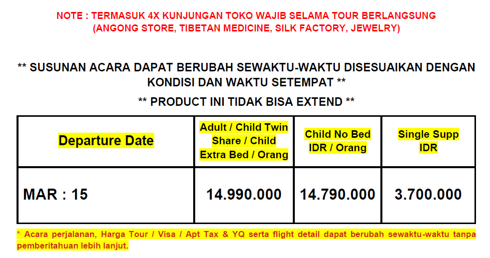 HARGA GUILIN